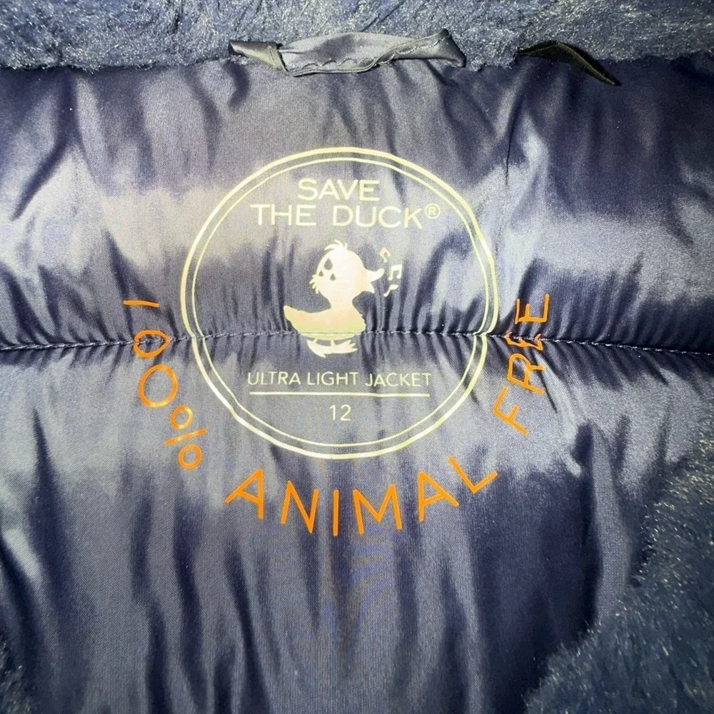 SAVE THE DUCK Dark purple girls Puffer Coat size 12